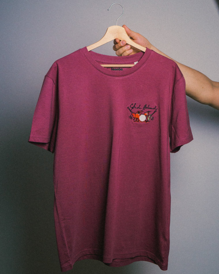 T-shirt Stach Bukowski Drums Light Burgundy